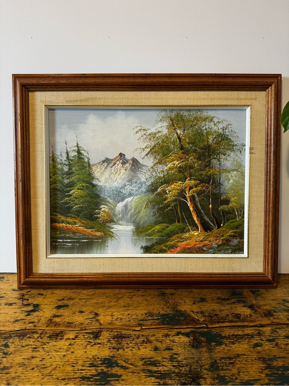 Framed Landscape Oil Painting